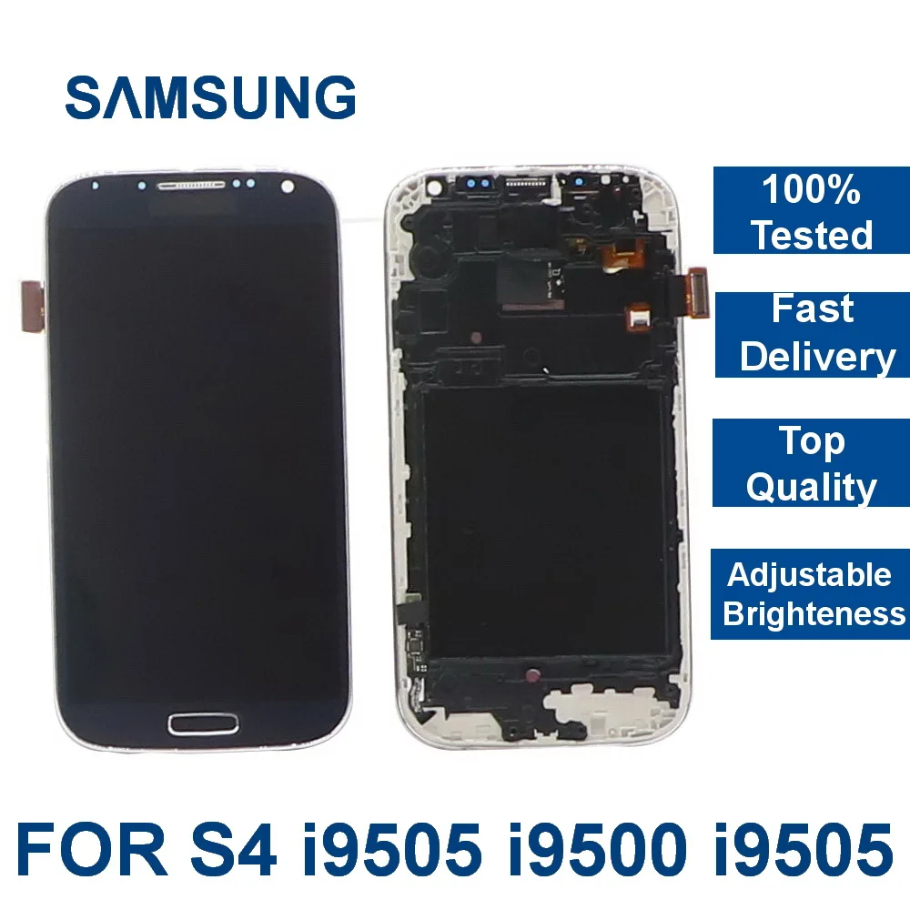 

For Samsung Galaxy S4 Display Touch Screen GT-i9505 i9500 i9505 i9506 i9515 Touch Screen Digitizer assembly screen with Frame