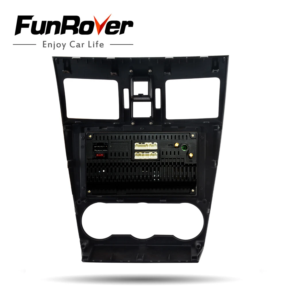 Funrover " 2.5D+ ips Android 9,0 2 din Автомобильный Радио DVD Мультимедиа стерео плеер для Subaru Forester XV WRX 2012- gps навигация