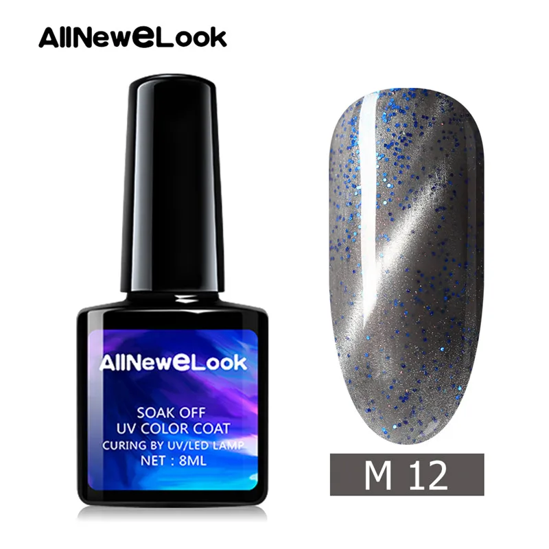 Allneweook Cateye 3D Гель-лак полигель набор для ногтей 8 мл УФ-гель для ногтей 48 цветов замачиваемый Гель-лак для ногтей горячая распродажа - Цвет: 12