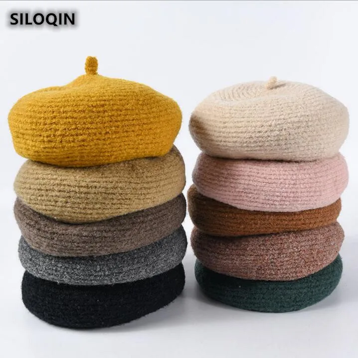 SILOQIN осень-зима модные теплые береты для женщин складные женские бренды малярные шляпы для отдыха движения теплая шляпа бренда Gorra Hombre