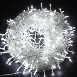 Waterproof Christmas Fairy Lights 20M 30M 50M 100M Led String Lights 8 Modes Garlands for Wedding Party Outdoor Holiday Lighting