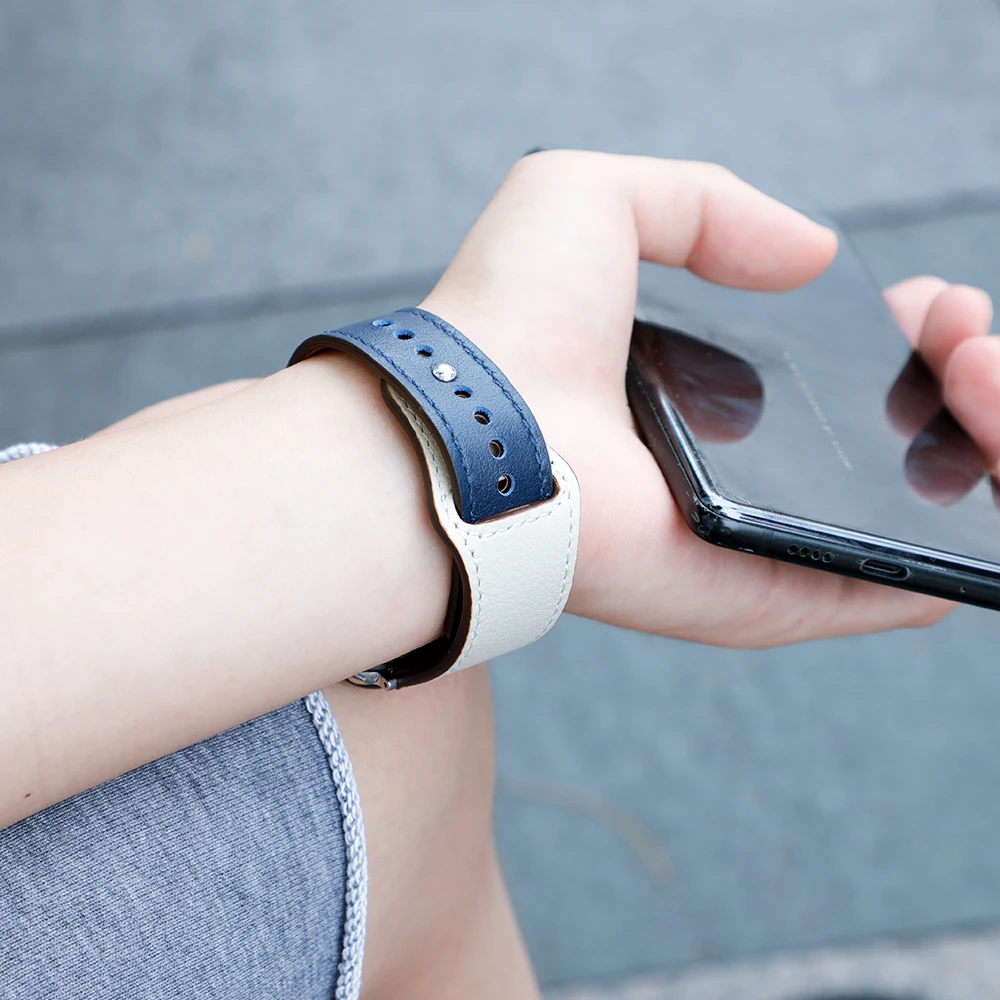 Ремешок для apple watch 5 ремешок 44 мм 40 iwatch 42 38 браслет часов из натуральной кожи 4 3 2 1