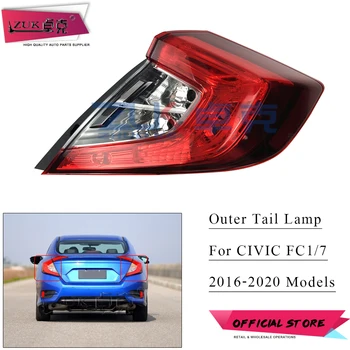 

ZUK Outer Exterior Tail Lamp Assy Halogen Tail Light Rear Bumper Light For Honda CIVIC FC1 FC7 2015 2016 2017 2018 2019 2020