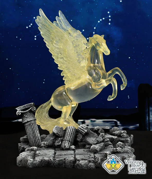Парк развлечений Сейя модель сцены Pegasus Космос смолы статуя набор Коллекционная модель - Цвет: 132.00