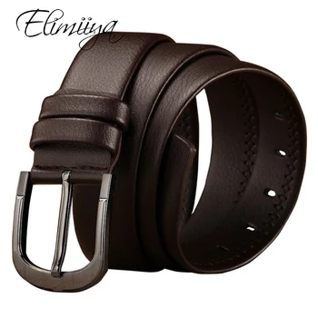 

Elimiiya Brand Classic Designer Pin Buckle Casual Business Retro Men's Jeans Wild High Quality Belts Waistbelt News
