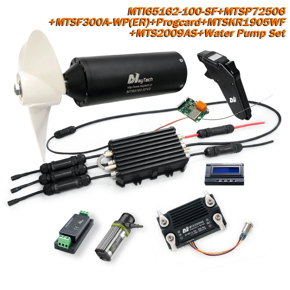Maytech Electric Foil Board Motor Esc Kit 65162 Engine Watercooled 300a Esc  With Water Pump Combs - Smart Remote Control - AliExpress