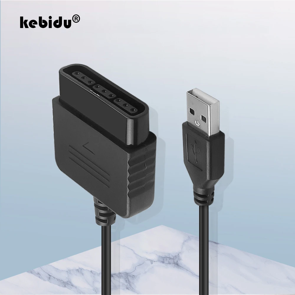 Kebidu Pc Usb Games Controller Adapter Converter Without Driver For Sony Ps1 Ps2 Playstation 2 Joypad Gamepad To For Ps3 Cables Aliexpress