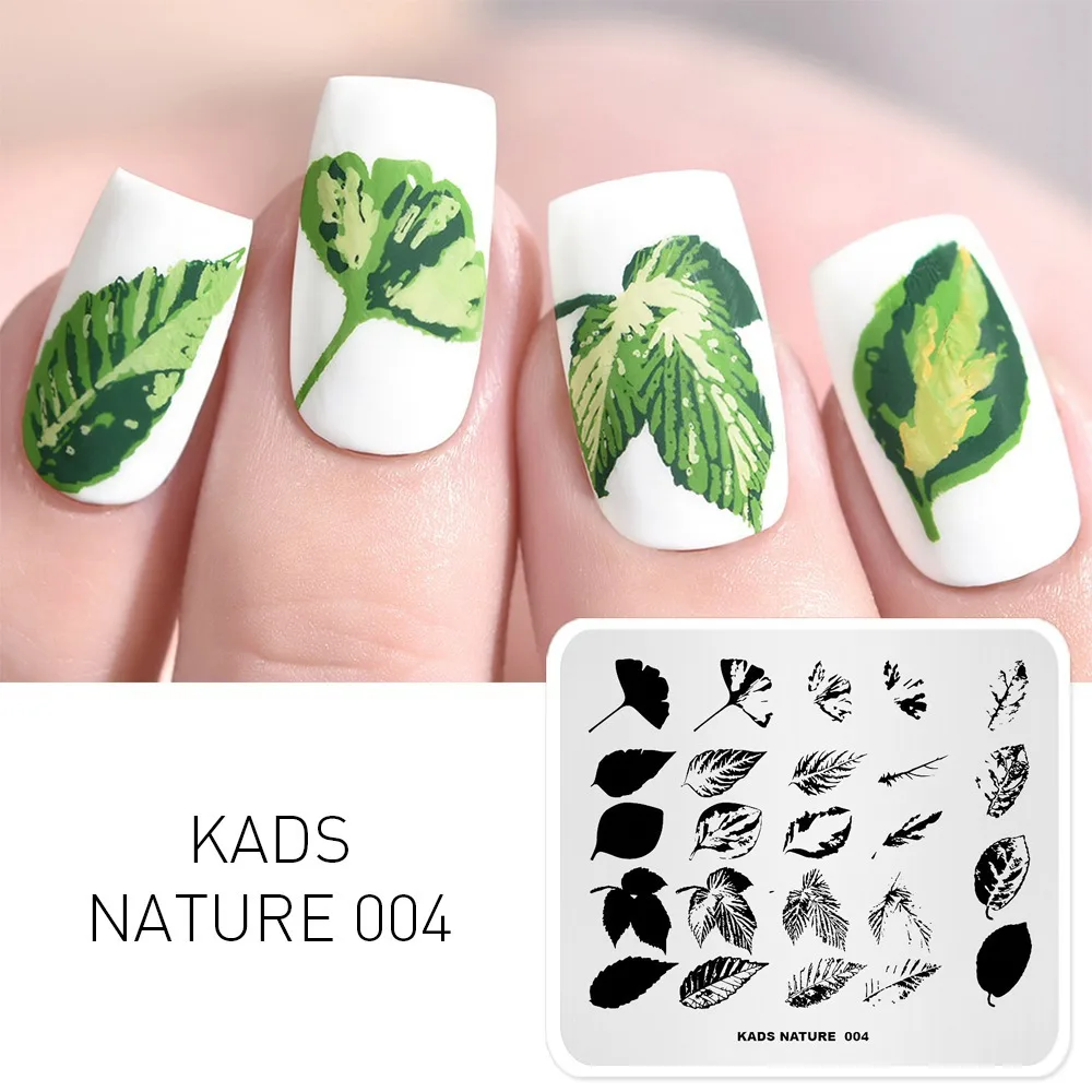 Nature 004 KADS стемпинг 24 Дизайн для выбора 1 шт. пластины для стемпинга штамп для стемпинга маленький цветок геометрия фестиваль путешествия природа китайский серии стемпинг для ногтей трафарет для ногтей для маникюра - Цвет: Nature 004