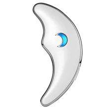 Массажер для глаз 45℃ тепло и вибрация, массажер для лица Gua Sha соскабливающий массажный инструмент для анти-старения против морщин, подтяжка лица, B