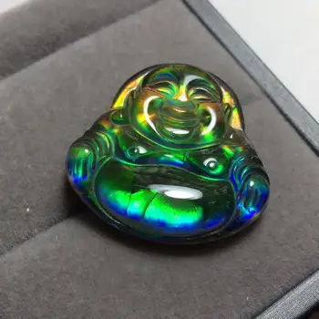

B224 Canada Origin Nature Ammonite Ammolite Loose Beads Loose Gemstones for Jewelry Making