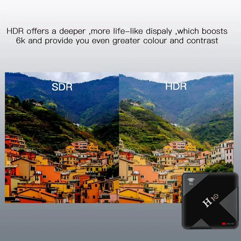 Smart TV Box Android 9.0 4K Media Player 6K HDR Allwinner H6 Quad-core 64 Bit 4GB 32GB/64GB EMMC 2.4G/5G WiFi TV box Android