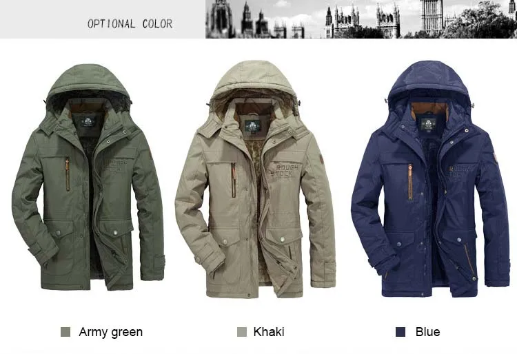Новая модная одежда ветровка с капюшоном мужская зимняя повседневная куртка флисовая бархатная парка свободное теплое пальто размера плюс L-6XL