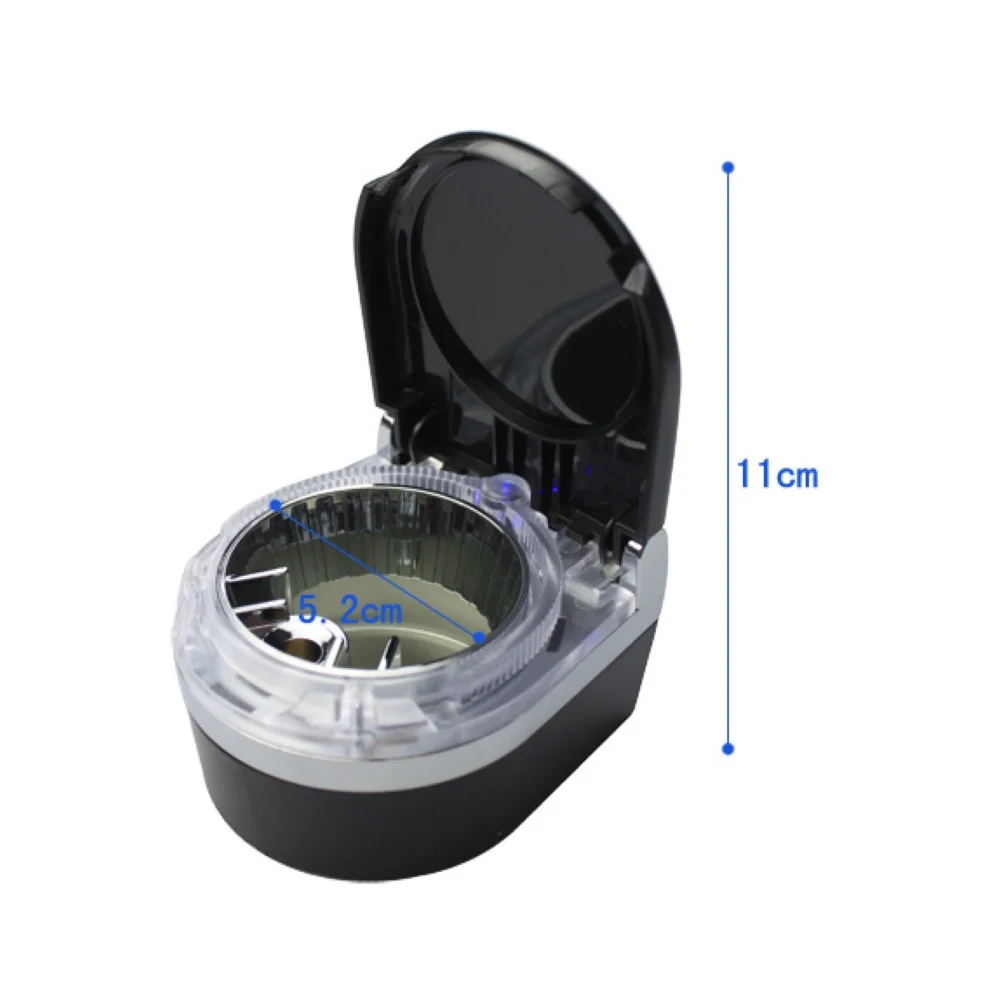 Detachable Car Vehicle Cigaret Ashtray Smoke Ash Holder Cup with LED Light Car Accessories Interior