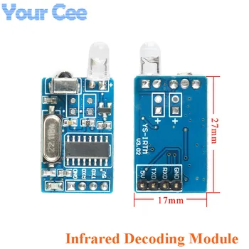 

IR Infrared Remote Transmitter Receiver Wireless Module Infrared Decoding Encoding Module Wireless Serial Communication NEC Code