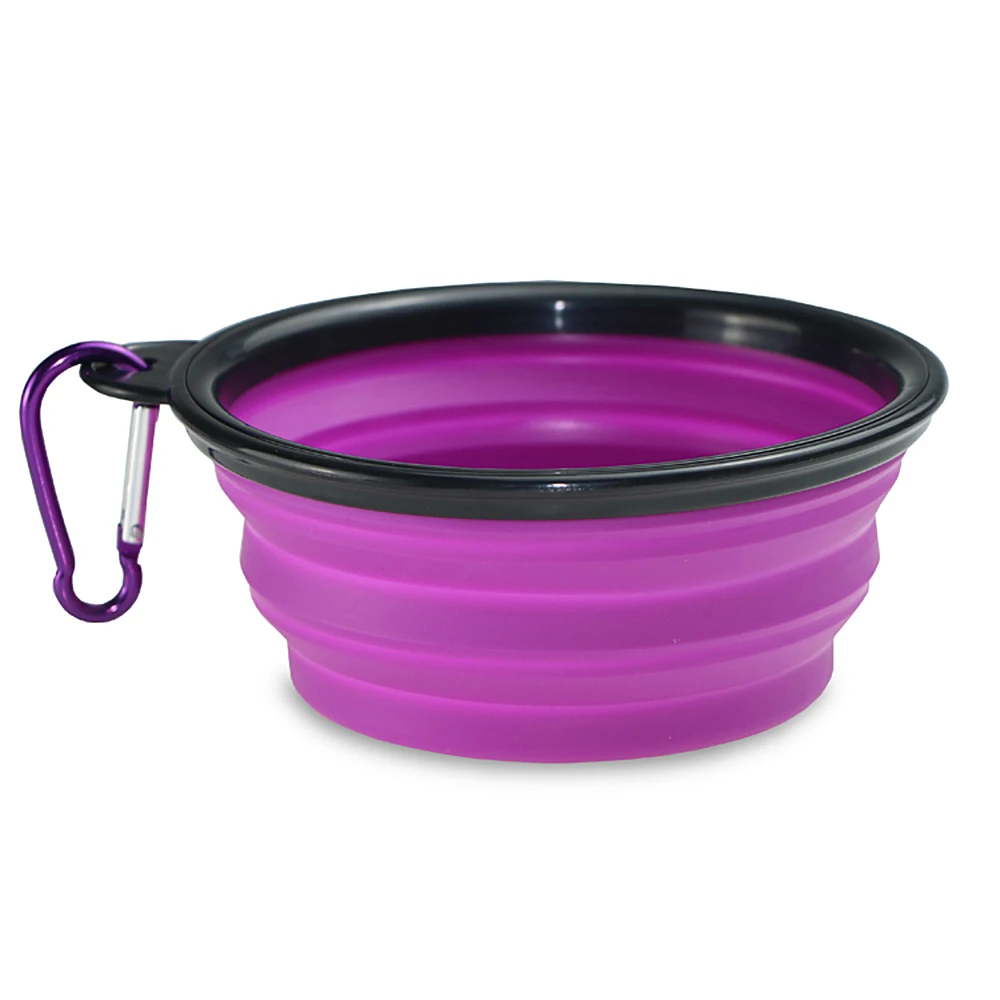 H24465PU Складная миска для кормления собак, миски для щенков, медленная подача еды, миска для еды, миска для собак, Нетоксичная, предотвращающая удушье/ожирение, здоровая миска - Цвет: H24465PU