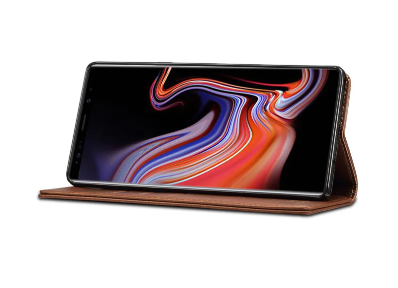 Чехол-бумажник с откидной крышкой для samsung Galaxy Note 9 10+ S9 S10 Plus, роскошный чехол из искусственной кожи с держателем для карт, Магнитный чехол, чехол для телефона