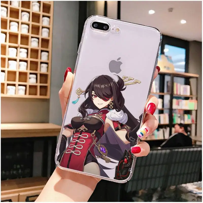 mous phone case YNDFCNB Genshin Tác Động Ốp Lưng Điện Thoại Cho iPhone X XS MAX 6 6S 7 7Plus 8 8Plus 5 5 5S SE 2020 XR 11 11pro Max Trong Suốt Funda Bao otterbox symmetry Cases For iPhone