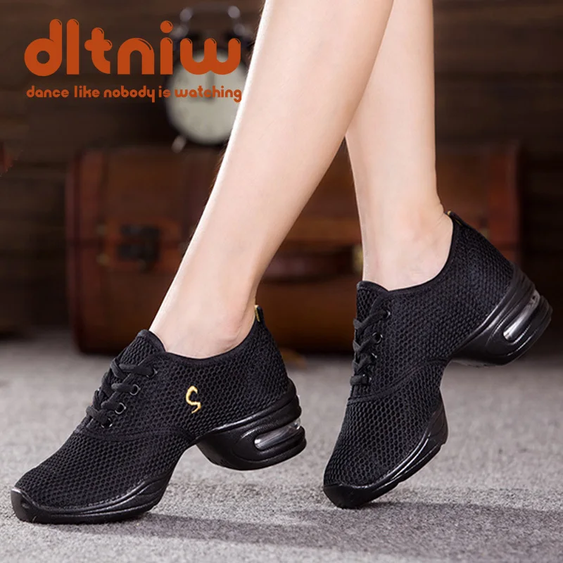 Новинка 2020 современные женские танцевальные кроссовки обувь для джаза сетчатая