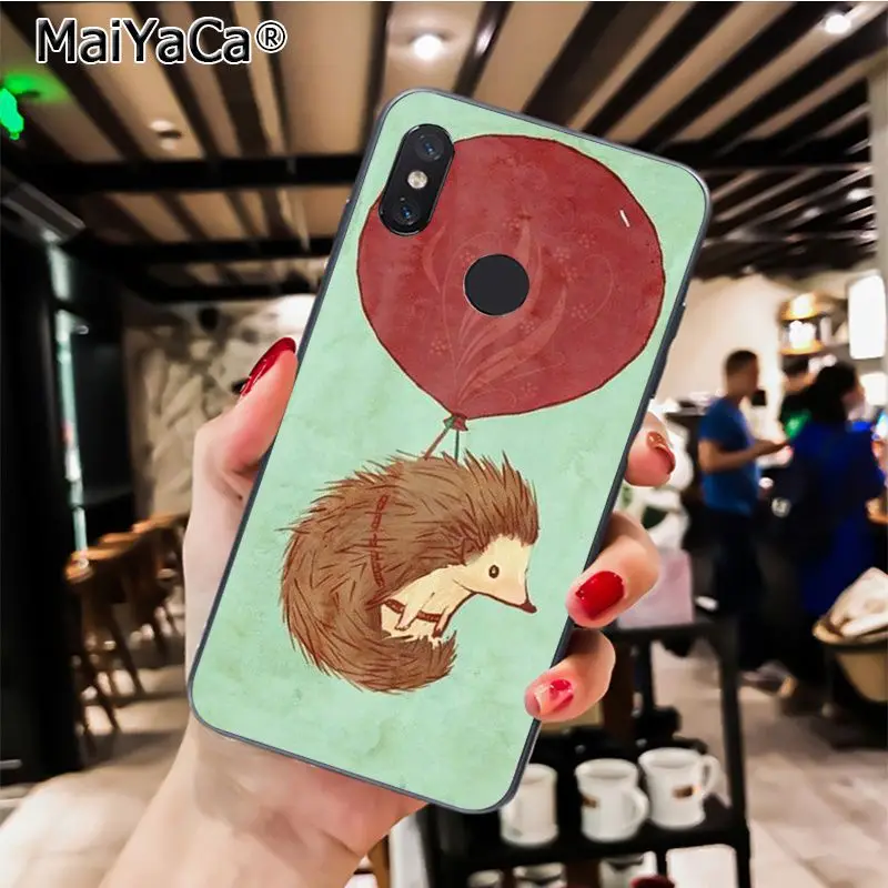 MaiYaCa Animal cute cartoon hedgehog painting Phone Case for Xiaomi Redmi8 4X 6A Redmi Go Redmi5 5Plus Note7 8ProA1 A2Lite - Цвет: A13