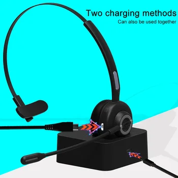 

With Mic Call Center Music Home Talking Office Bluetooth Headset Clear Voice Unidirectional Active Noise Reduction Cell Phone