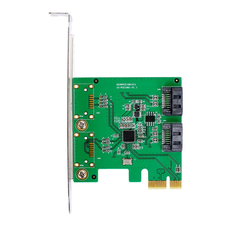 H1111Z PCI Express PCIE PCI-E SATA карты контроллера SATA 2-Порты и разъёмы SATA 3 PCIe 2,0x1 карточная игра низкий профиль кронштейн ASMedia ASM1061 чип