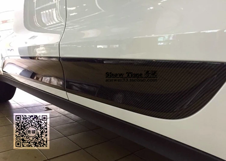 Подходит для Porsche Macan carbon fiber Body decoration strip body Дверная панель