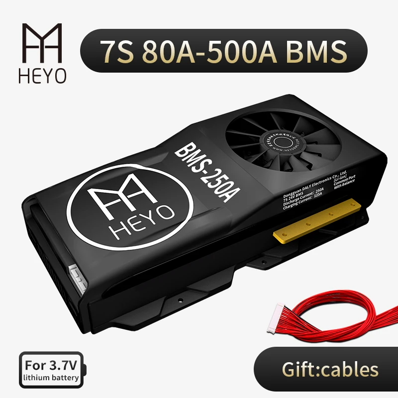 3 6 V 7 7S 24V Li Ion литиевая батарея Bms 29 4 v 80A 100A 120A 150A 200A 400A 500A NMC с небольшим вентилятором