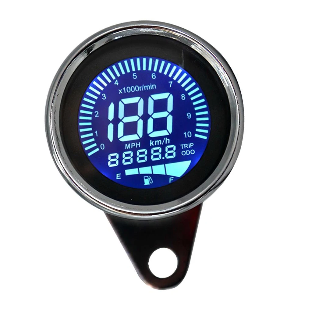 

Motorcycle LED Backlight 7 Colors Speedometer Odometer Tachometer Multifunction Fuel Gauge