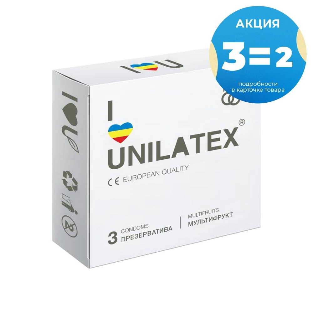 Презервативы Unilatex Multifruits 3 шт | Красота и здоровье