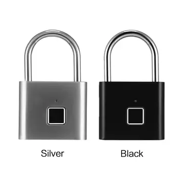

Smart Black/Silver Luggage Cabinet Lock Smart Padlock Office Drawer Fully Automatic Trunk Modern Simplicity Travel Wardrobe