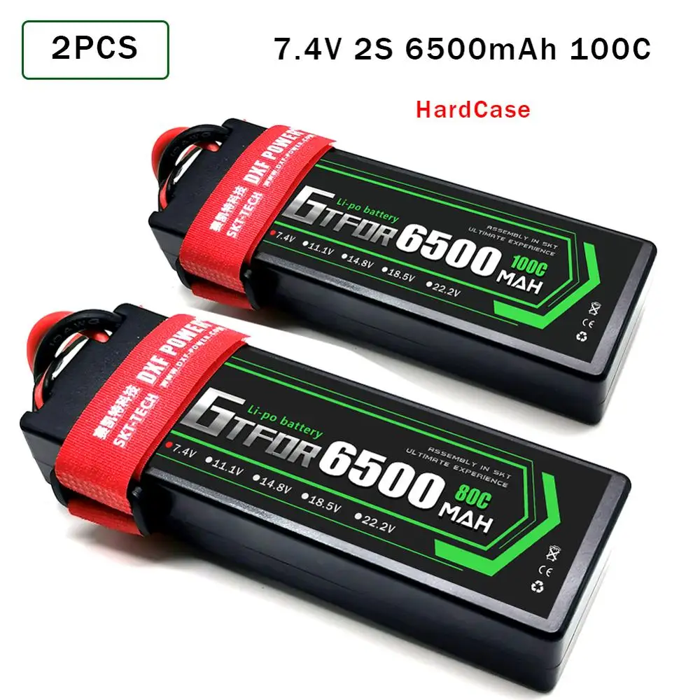 Аккумулятор GTFDR RC LiPo 2S 6500 мАч 100C 7 4 V Dean/T XT60 XT90 для радиоуправляемой машинки