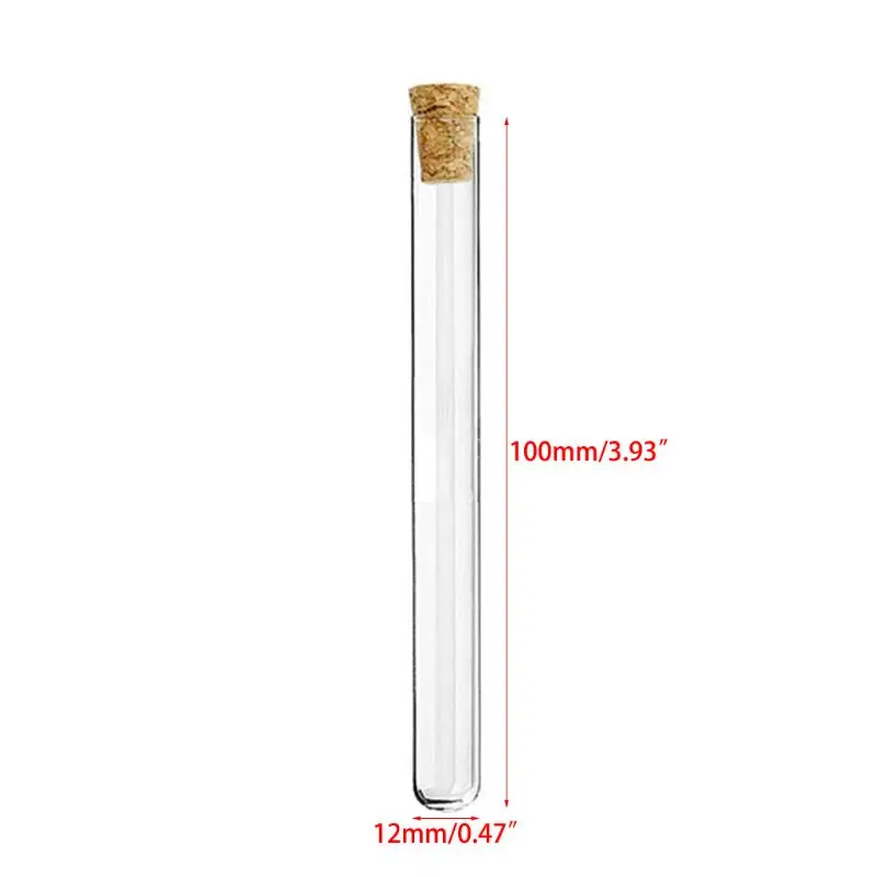 7ML Пластиковая пробирка с пробковой пробкой шарик флакон для хранения контейнеров - Цвет: 7ML