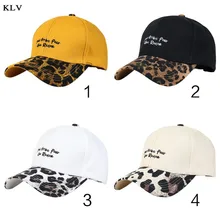 Корейская женская летняя винтажная леопардовая Лоскутная бейсбольная кепка, смешная вышитая надпись, регулируемая хип-хоп бейсболка, Кепка водителя грузовика