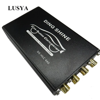 

Lusya Car Audio Adaptor High To Low Socket Audio Comverter 4 In 4 Out High Frequency To Low Frequency T0037