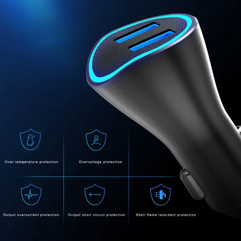 Универсальное автомобильное зарядное устройство Quick Charge 3,0 Dual QC 3,0 USB Быстрая Зарядка адаптер питания для samsung huawei Xiaomi Phone Tablet gps