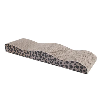 

Wave Shape Dual Sides Cat Claw-Grinding Plate Corrugated Paper Toy with Catnip TB Sale