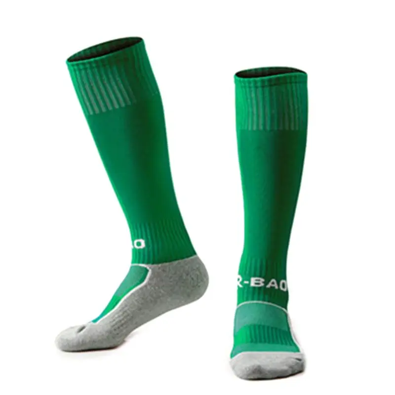 Детские гольфы без пятки для футбольного футбола; утолщенные махровые носки под давлением - Цвет: DGN