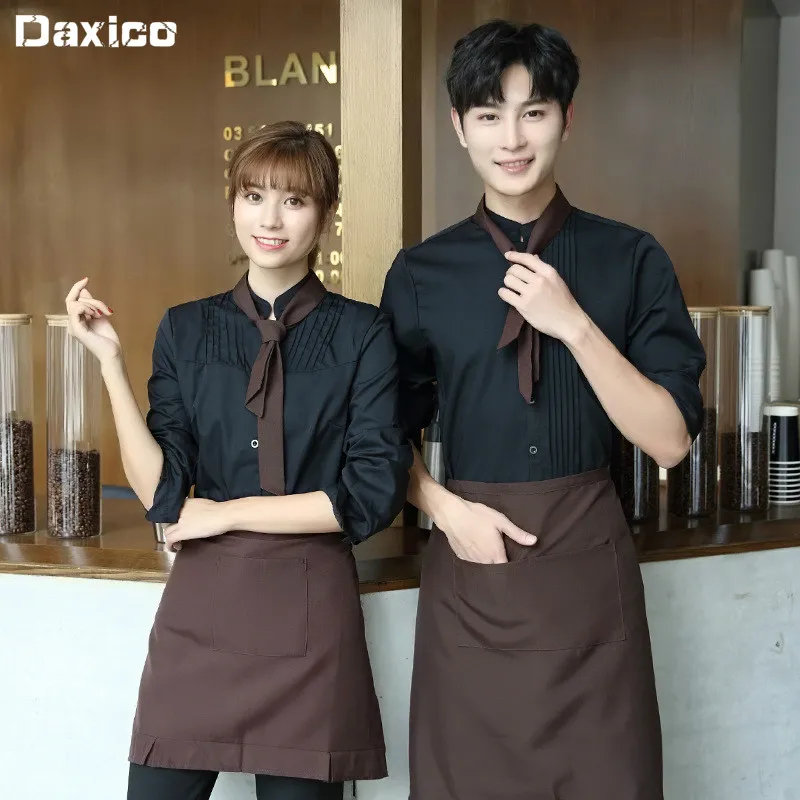 LongSleeveHotelFoodServiceOverallsWesternRestaurantWaiter