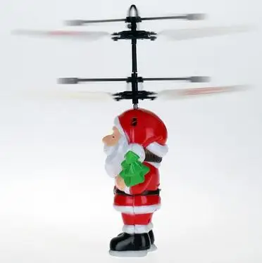 

Electronic Funny Plastic Electric Remote Controller Santa Claus Flying Vehicle Suspension Induction Aircraft For Christmas Toys