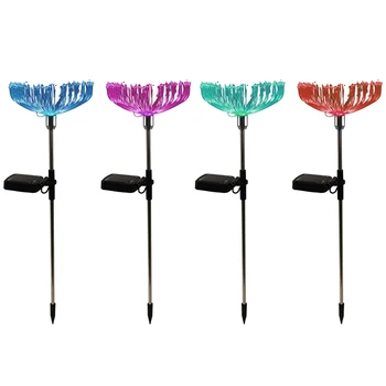 

Solar Garden Lights, Outdoor Decoration, Solar Garden Lights, Solar Fiber Optic Garden Lights (4 Packs)