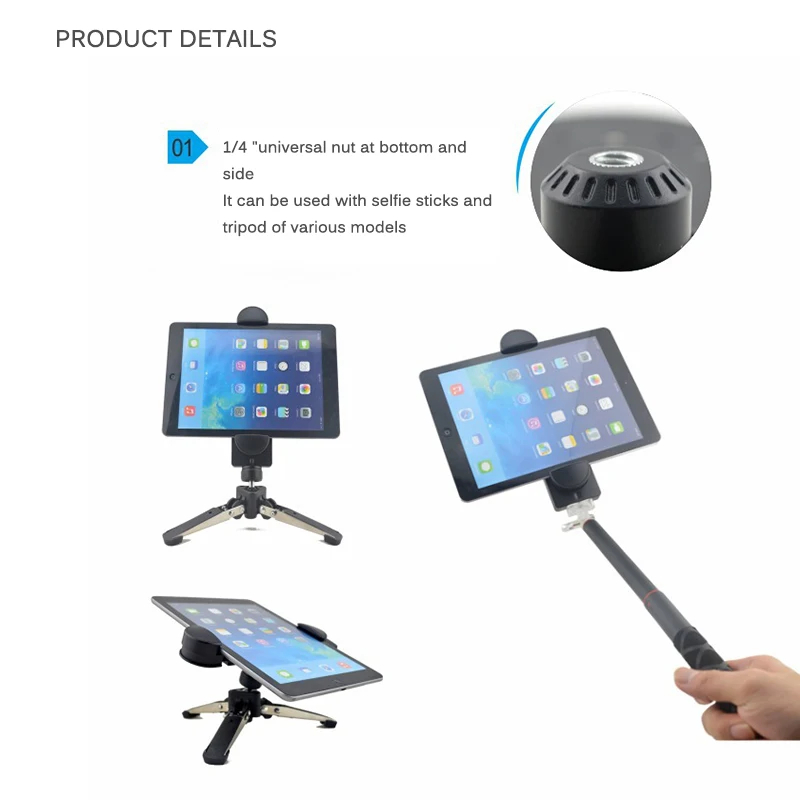 Универсальный штатив держатель подставка для IPad Pro IPad Mini IPad Air Настольный зажим адаптер для планшета PC Pad для IPhone 8 samsung