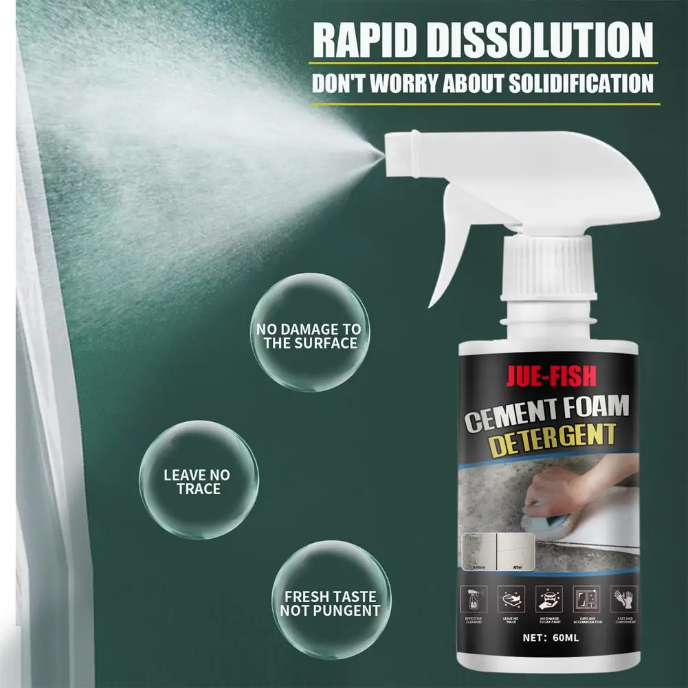 60/120ml Car Cement Cleaner Dirt Remover Cleaning Spray Accessories Multifunctional Concrete Dissolving Agent Home Tile | Дом и сад