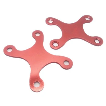 

2 Pcs Aluminum Alloy Skateboard With Hole Deck Round Edge Pads Screw Pads Protective Gaskets Parts Hardware Anti Sinking Durable