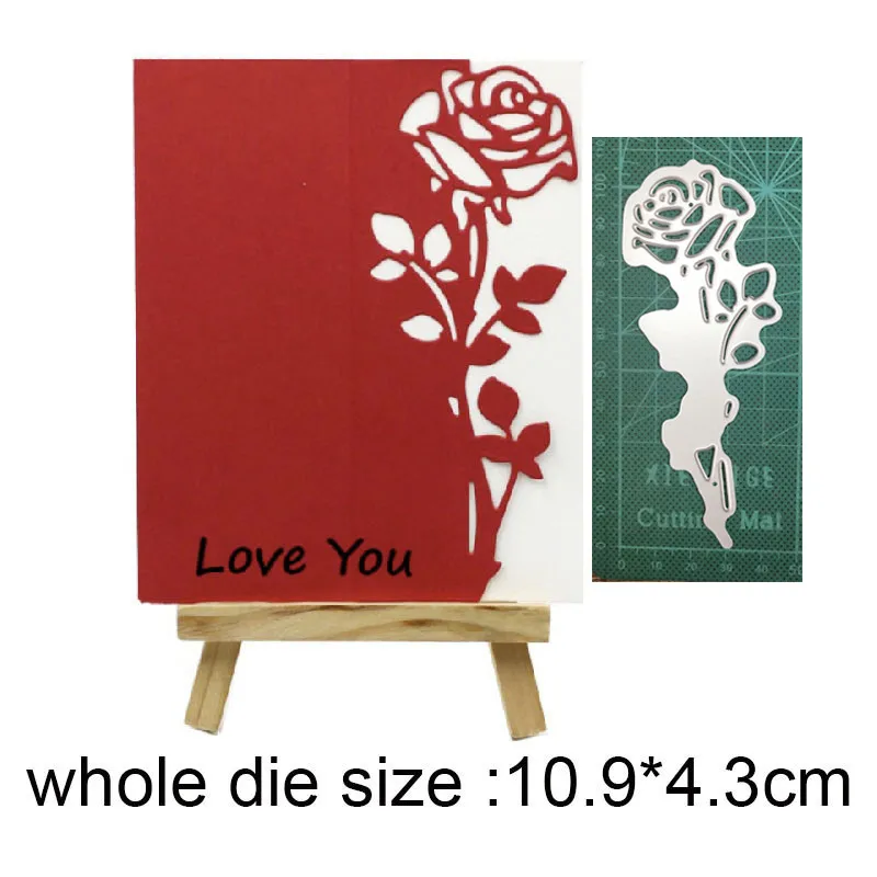 Craft dies Flower Rose Border Metal Cutting Dies Stencils for DIY Scrapbooking Decoration Embossing Card Making | Дом и сад