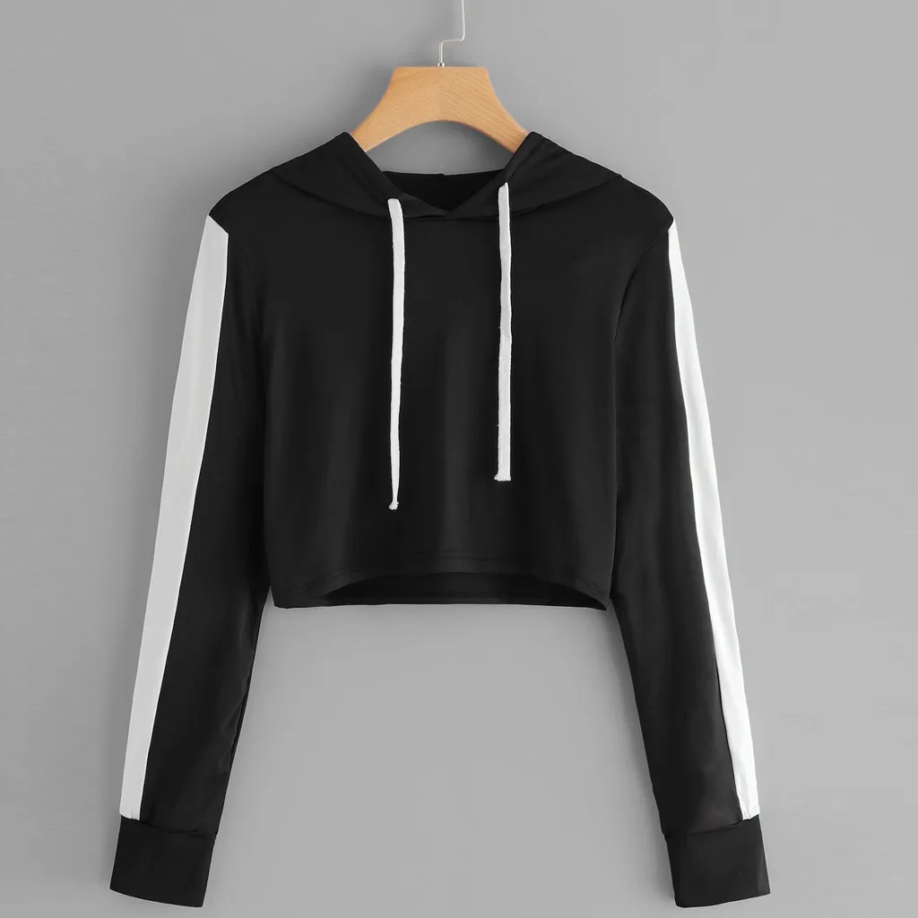 JAYCOSIN Fashion Women Casual Simple Round Neck Sweatshirt Long Sleeve Comfortable Soft Chic Hoodie Pullover Tops Blouse
