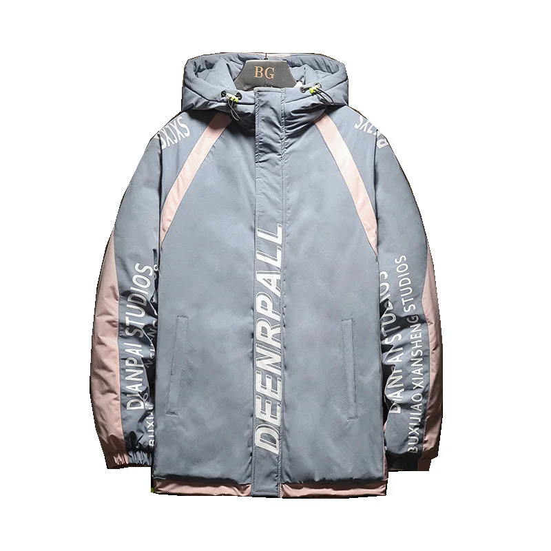 

Мужская куртка новая зимняя спортивная одежда универсальная Корейская версия Повседневная Молодежная мягкая Высококачественная модная Толстая куртка с длинным рукавом