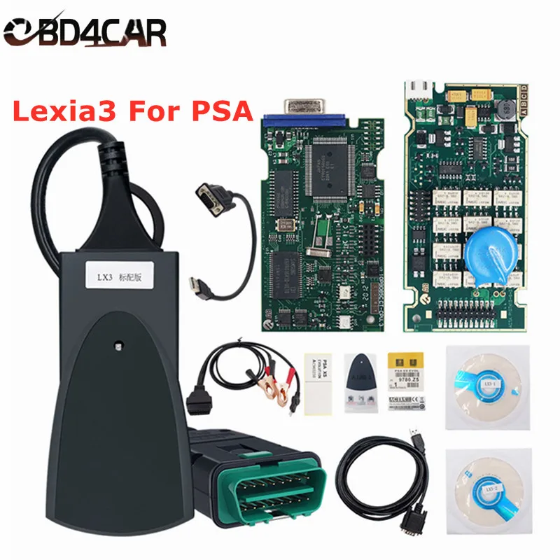 Диагностический инструмент Golden Lexia 3 полные чипы FW 921815C Lexia3 V48 PP2000 V25 Diagbox V7.83 V9.91 PSA