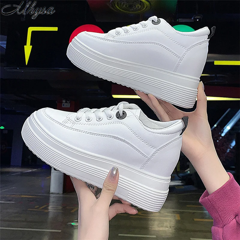 

Mhysa women's new high-rise shoes 2020 spring lace-up shoes fashion platform shoes women's vulcanized shoes casual sneakers Y293