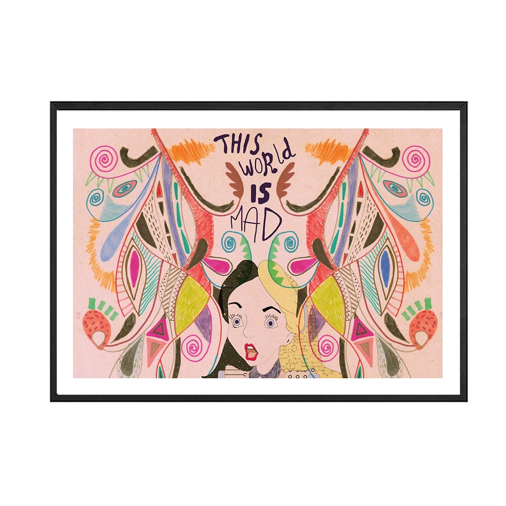 Alice-In-Wonderland-Art-Print-Canvas-Painting-Colorful-Poster-and-Print-Wall-Art-Picture-Modern-Girl (4)