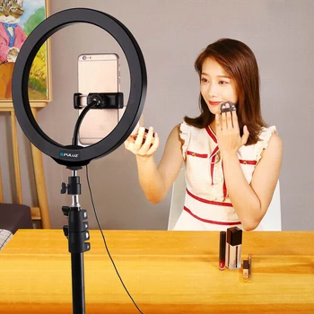 

Stand 10" LED Ring Light Photographic Selfie Ring Lighting for Smartphone Youtube Makeup Video Studio Tripod Ring Light